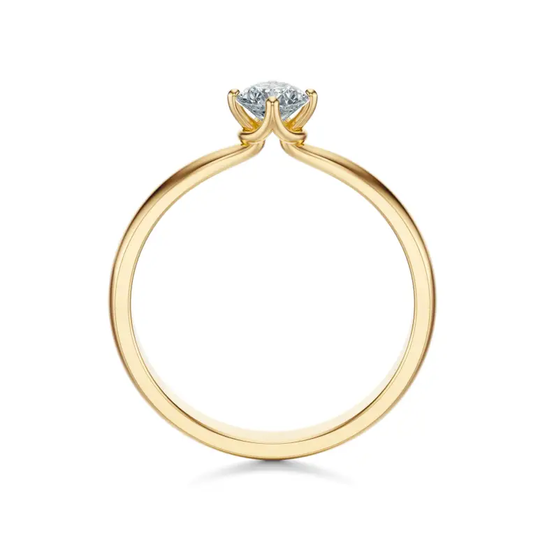 Pierścionek złoty z diamentem AJPZ_066